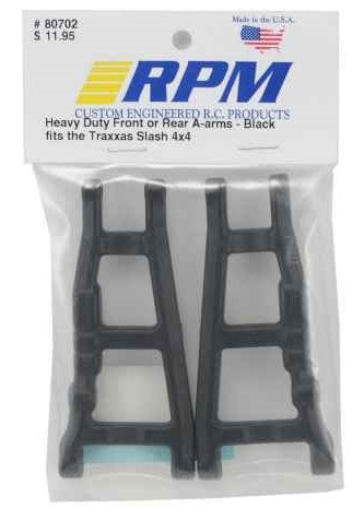RPM Traxxas Slash 4x4 Front or Rear A-arms (Black)