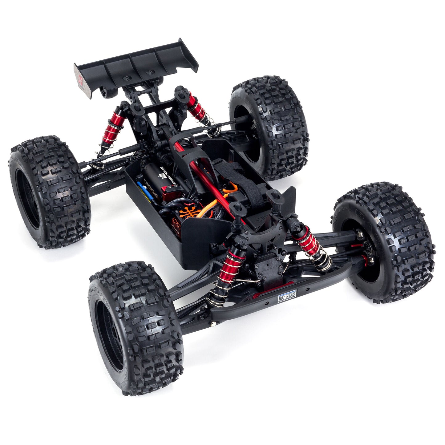 Arrma NOTORIOUS V6 1/8 6S BLX 4WD Brushless Classic Stunt Truck with Spektrum RTR, (Choose your Color)