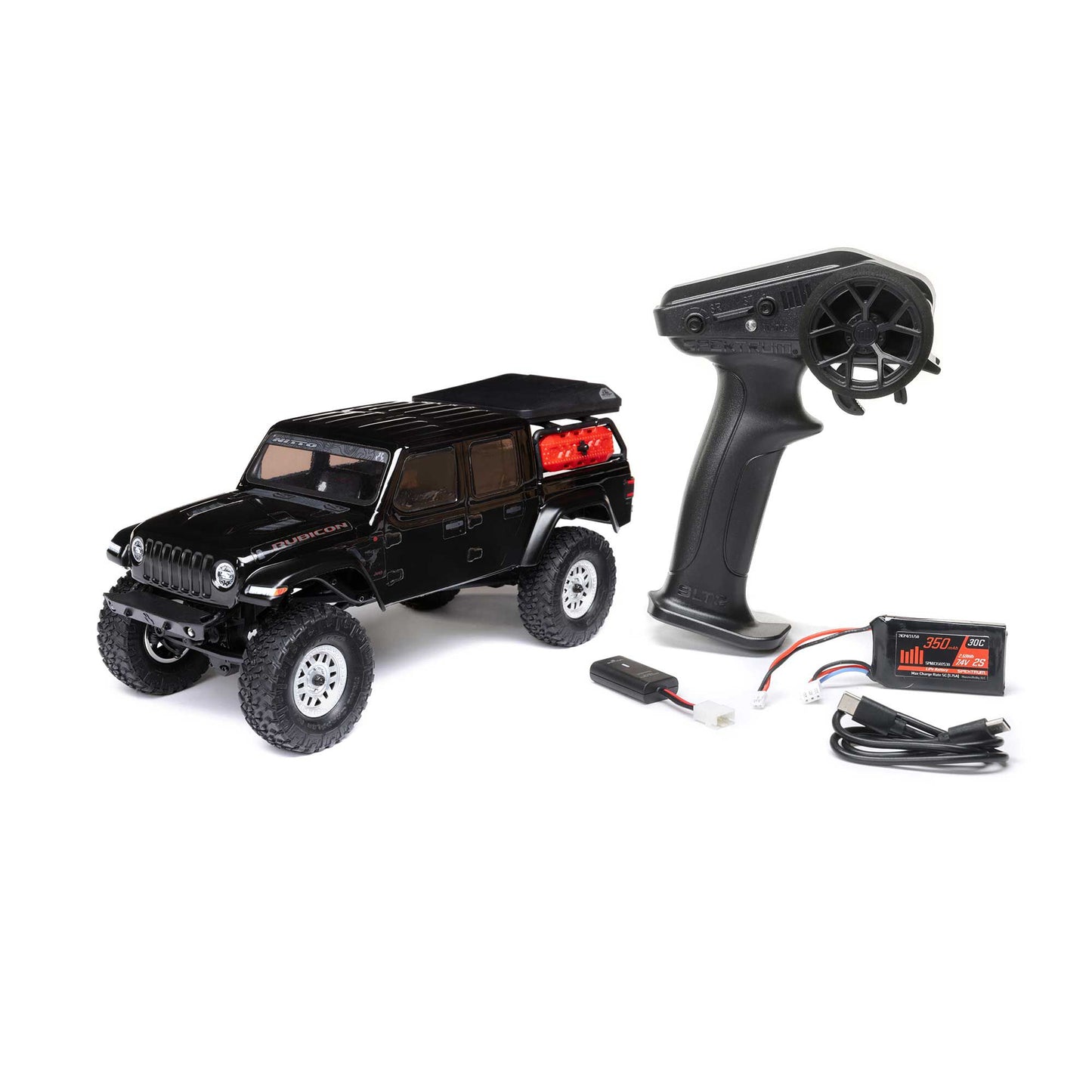 Axial SCX24 Jeep JT Gladiator 1/24 4WD RTR Scale Mini Crawler (Black) w/2.4GHz Radio