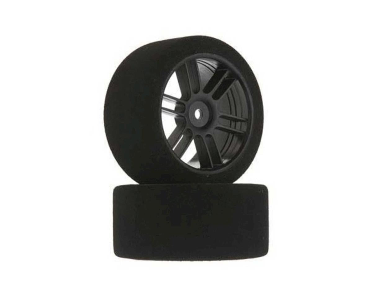 BSR Racing Drag Foam Tires (Black) (2) (45mm Wide/68mm Diameter) (30 Shore) w/12mm Hex