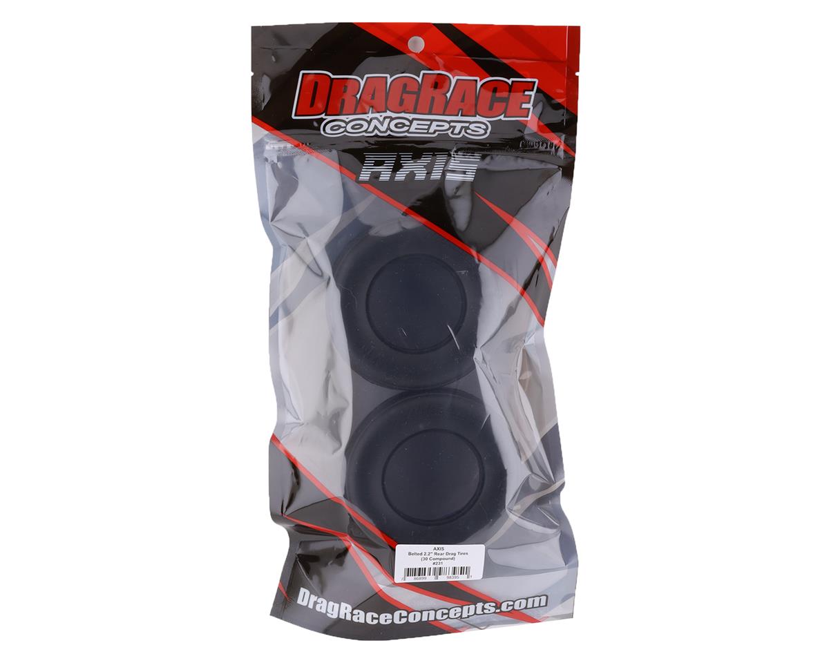 DragRace Concepts AXIS 2.2/3.0" Belted Rear Drag Racing Tires (2) (30 Durometer)