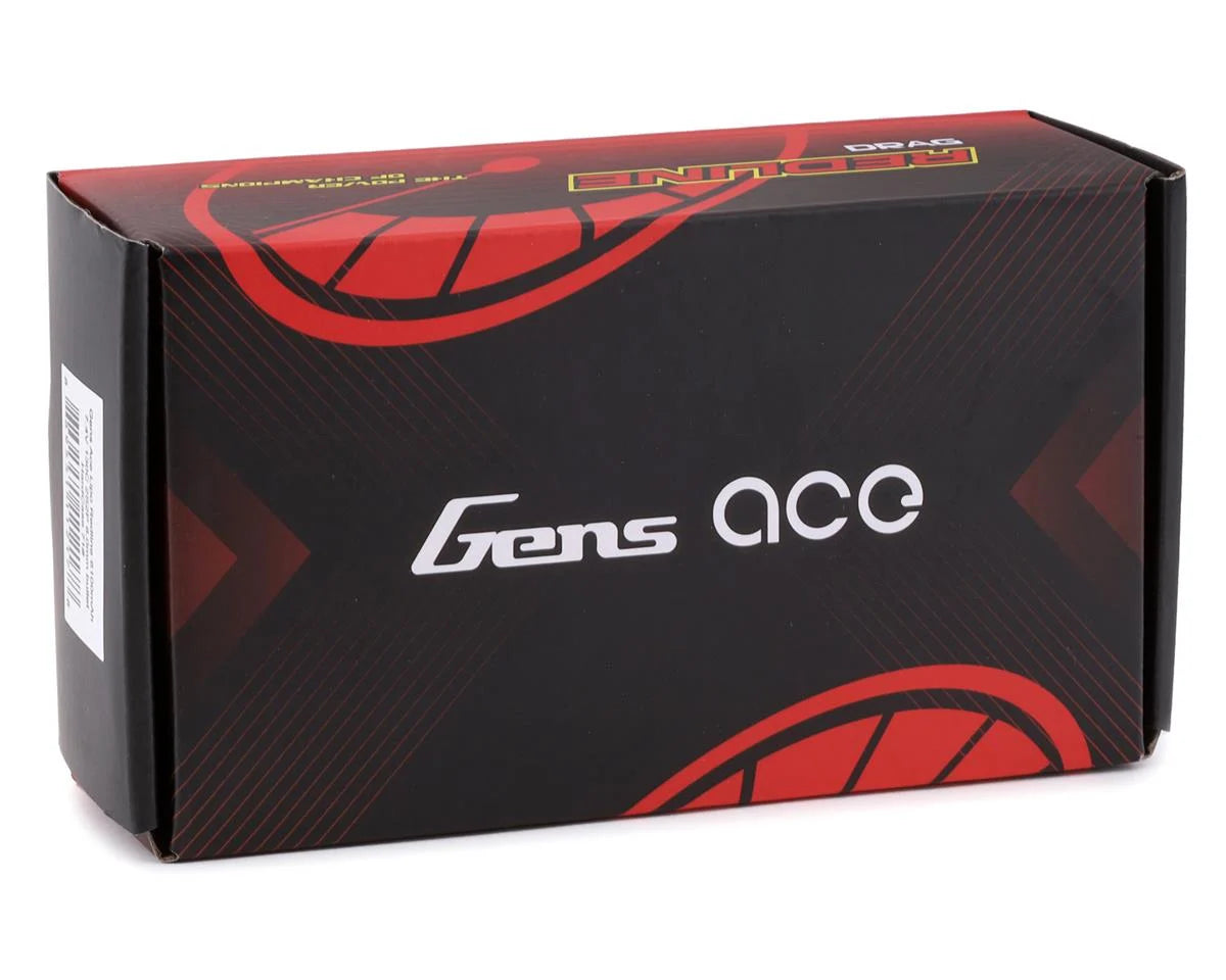 Gens Ace Redline "Drag" 2S 130C LiPo Battery Pack w/8mm Bullets (7.4V/6300mAh)