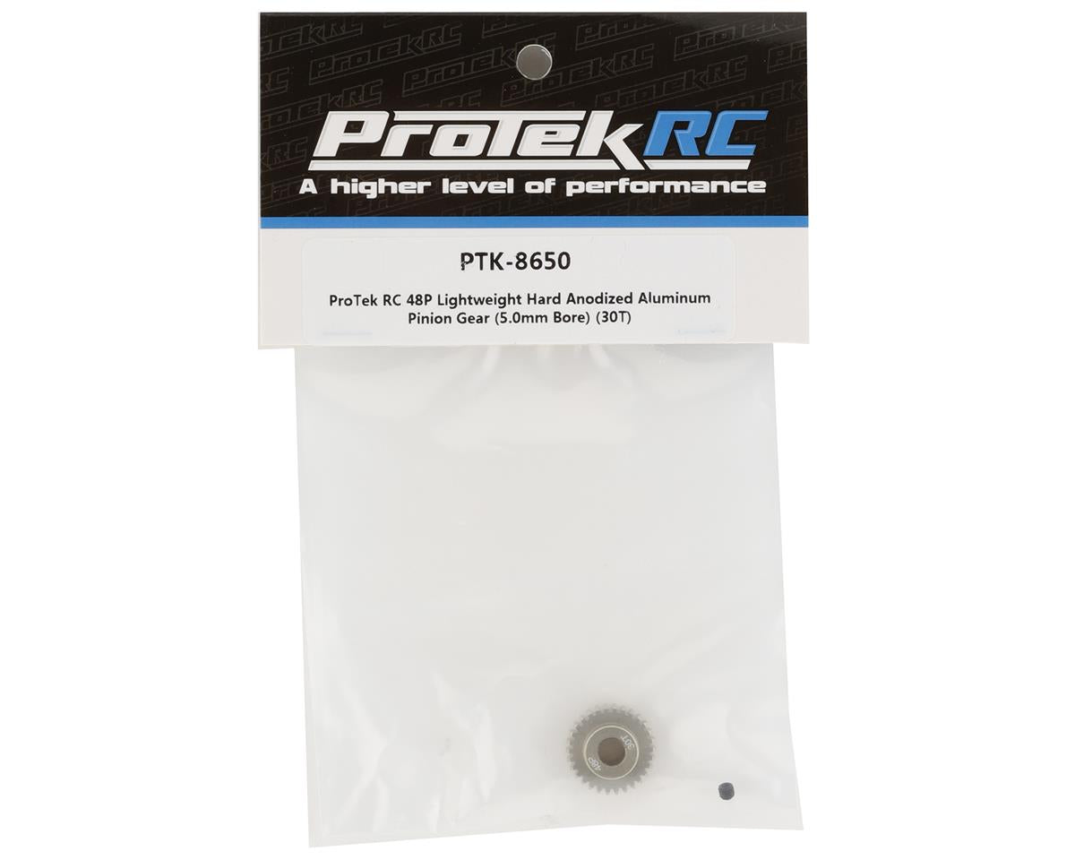 ProTek RC 48P Lightweight Hard Anodized Aluminum Pinion Gear (5.0mm Bore) (30T)