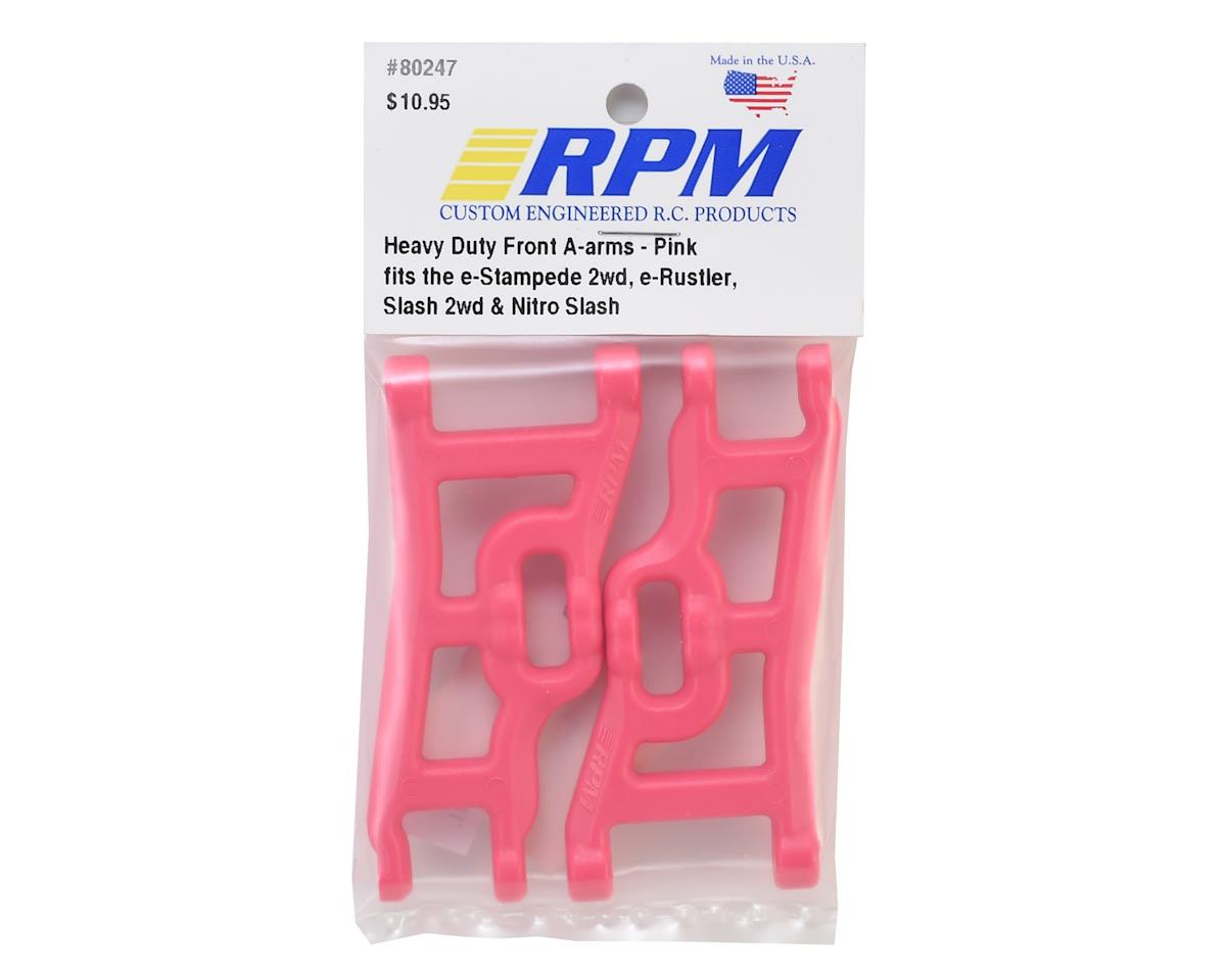 RPM Traxxas Heavy Duty Front A-arms Slash 2wd, Electric Rustler/Stampede Pink