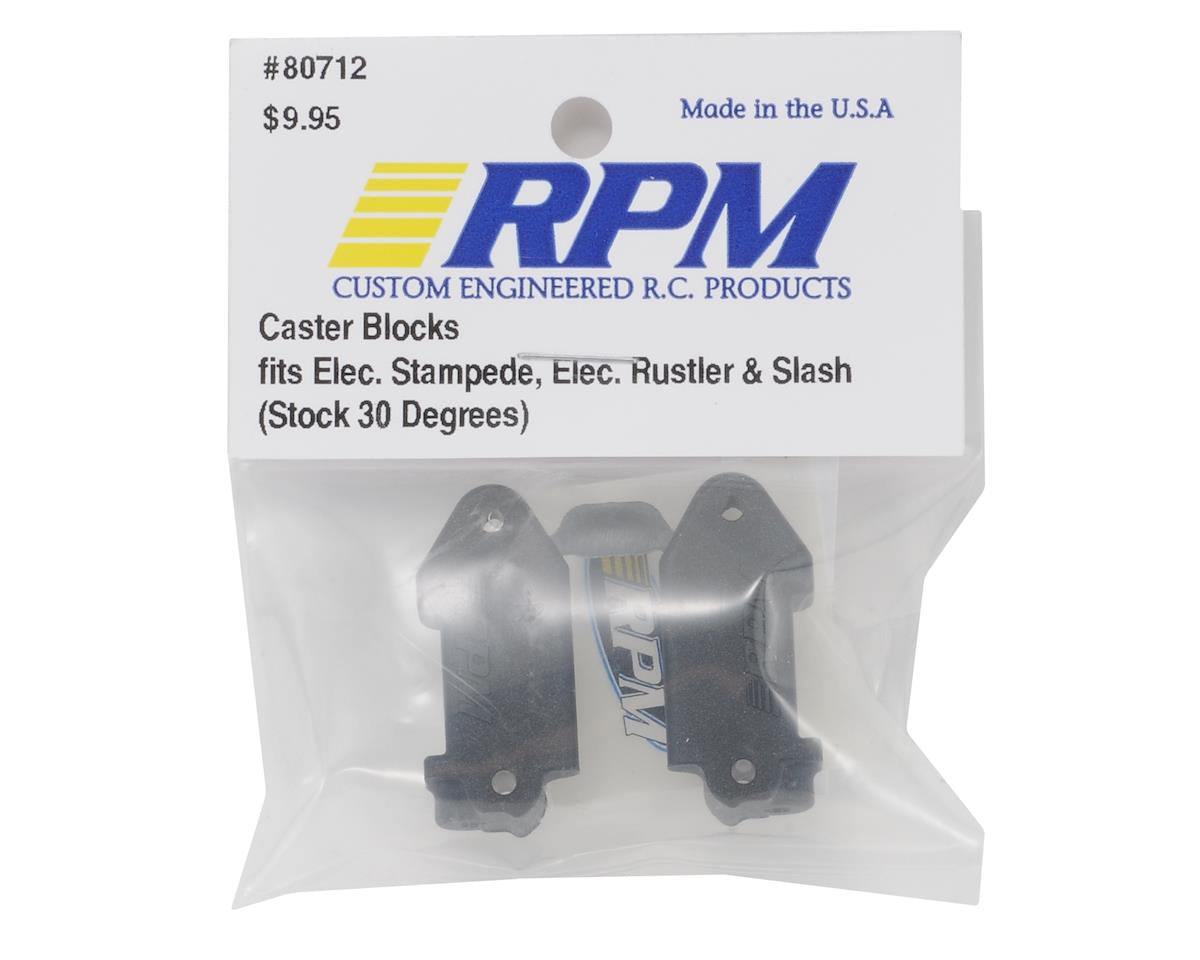 RPM Traxxas Caster Blocks Slash 2wd, Electric Rustler/Stampede Black