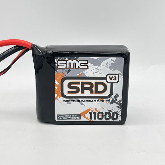 SMC SRD-V3 7.4V-11000mAh-250C Square Softcase Drag Racing pack QS8