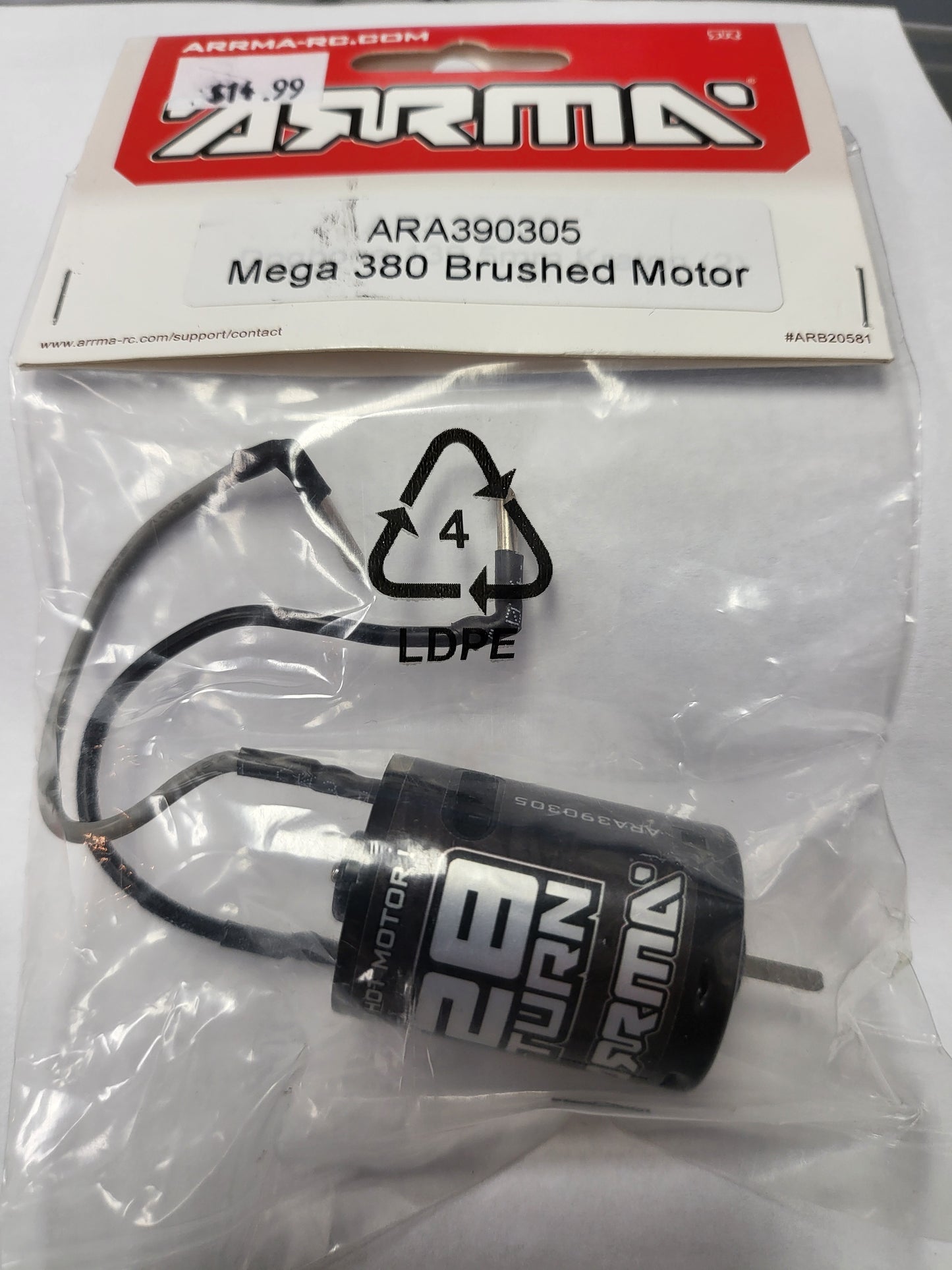 Arrma Mega 380 Brushed Motor (Granite/Typhon Grom)