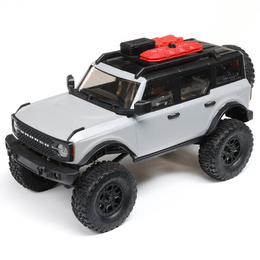 Axial SCX24 2021 Ford Bronco Hard Body 1/24 4WD RTR Scale Mini Crawler (Grey) w/2.4GHz Radio