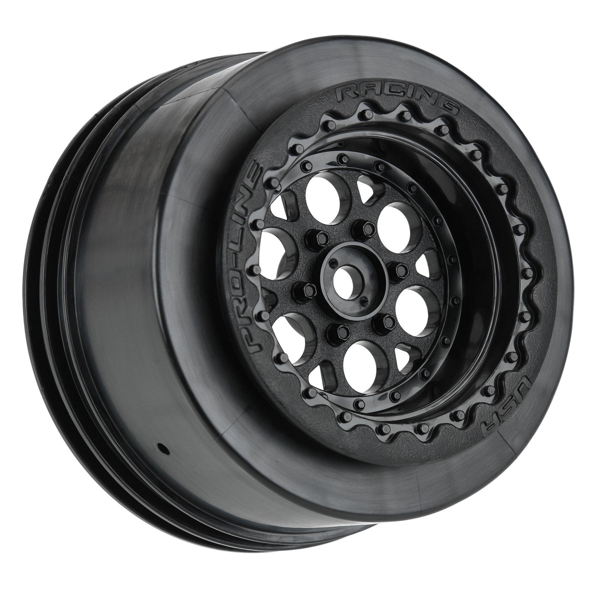 Drag Rear Wheels Pro-Line Showtime+ Wide Drag Spec Rear Drag Racing Wheels (2) w/12mm H ...