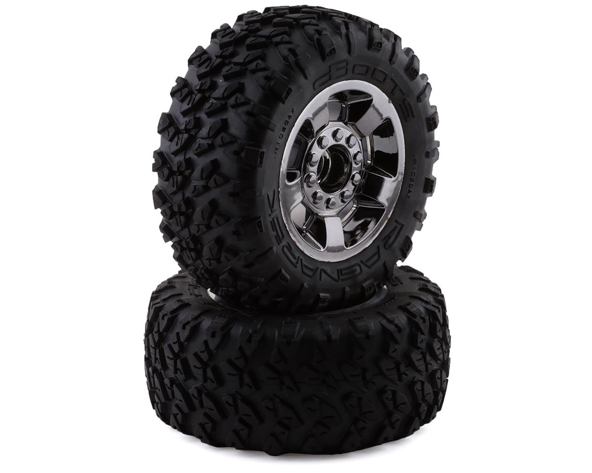 Arrma Ragnarok MT Tire ST Pre-Mounted (2) (Black Chrome)