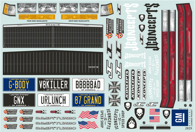 JConcepts 1987 Buick Grand National Street Eliminator Drag Racing Body (Clear)