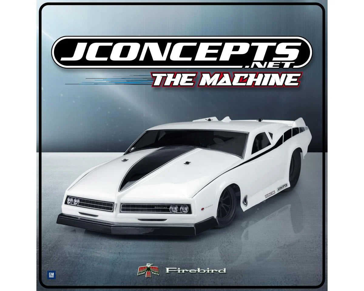 JConcepts "The Machine" 1968 Pontiac Firebird Pro 1/10 Drag Racing Body (Clear)