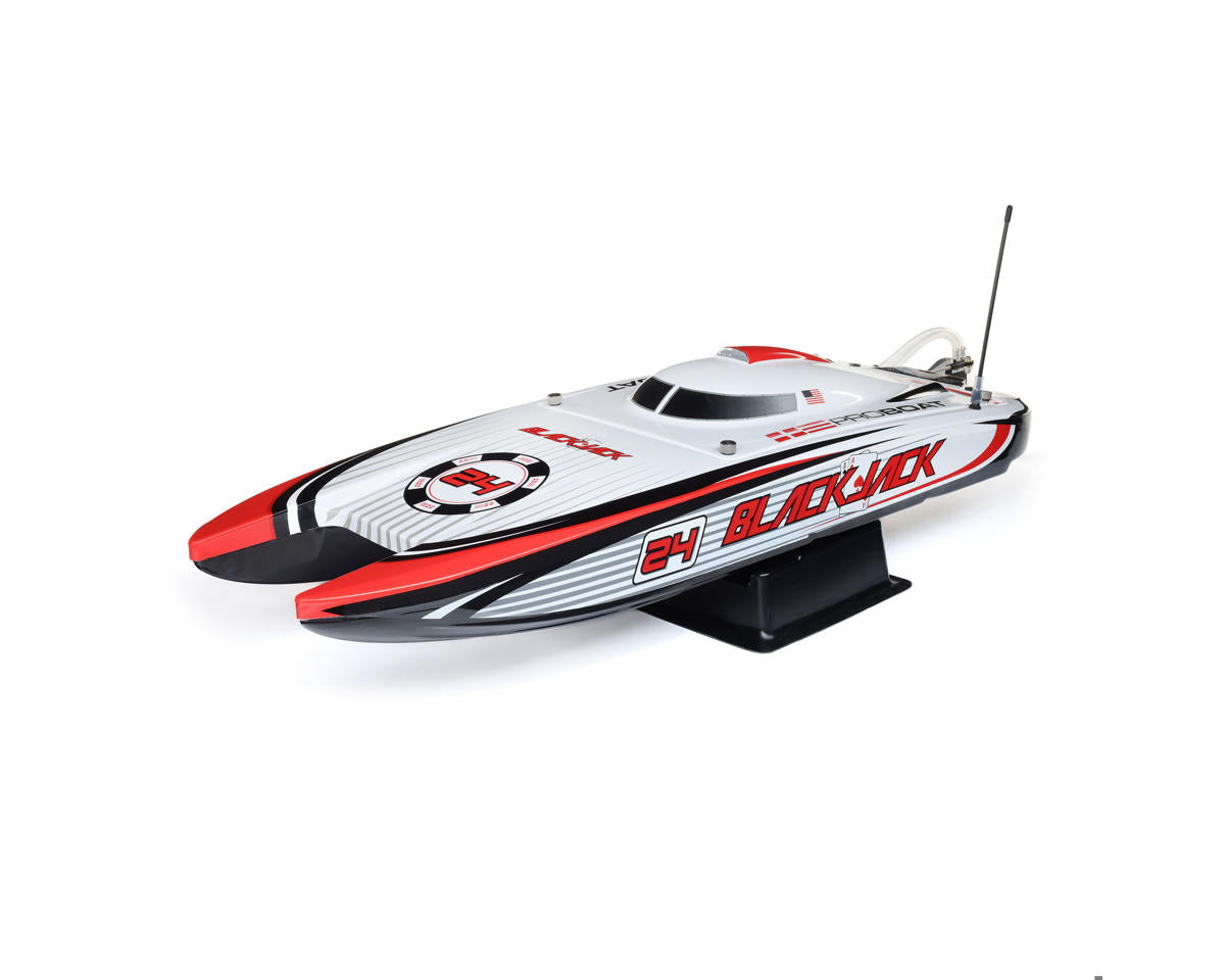 Pro Boat Blackjack 24" V2 Catamaran Brushless RTR Electric Boat (Vegas Offshore) w/SLT2 2.4GHz Radio