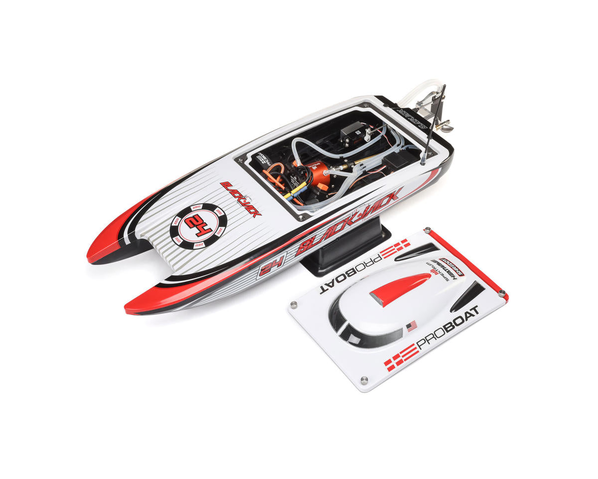 Pro Boat Blackjack 24" V2 Catamaran Brushless RTR Electric Boat (Vegas Offshore) w/SLT2 2.4GHz Radio