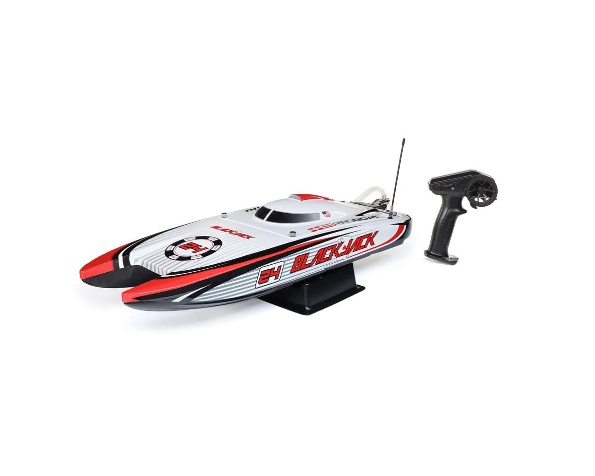 Pro Boat Blackjack 24" V2 Catamaran Brushless RTR Electric Boat (Vegas Offshore) w/SLT2 2.4GHz Radio