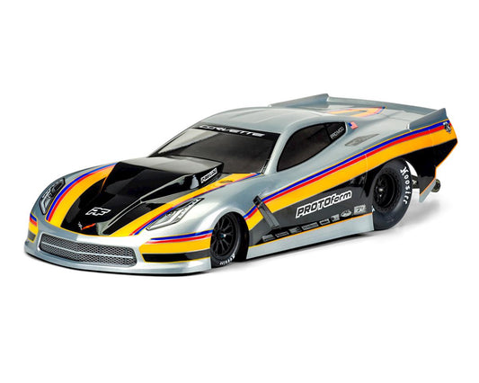 Protoform Chevrolet Corvette C7 1/10 Pro-Mod Short Course Drag Car Body (Clear)