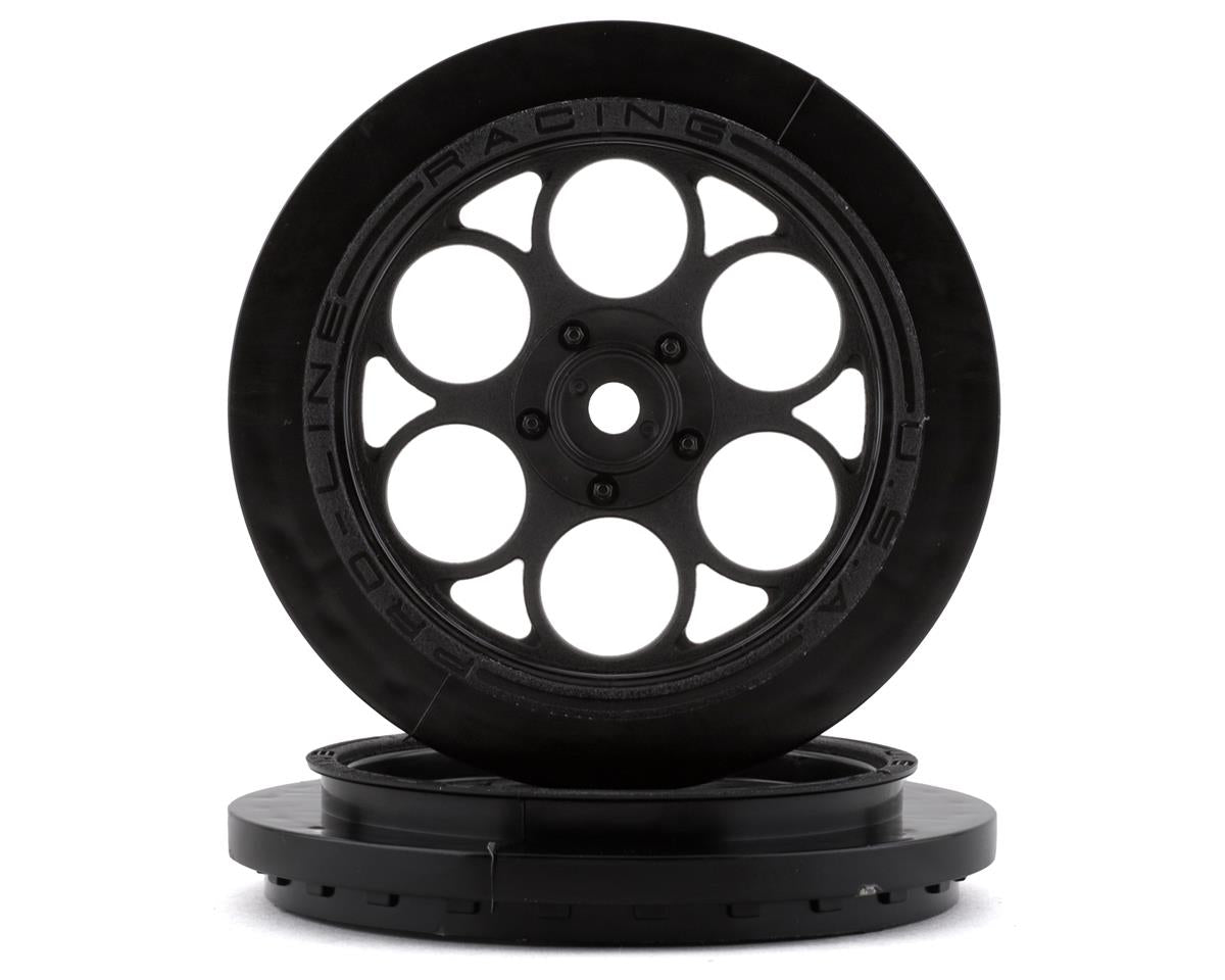 Pro Line Racing Wheels Pro-Line Showtime Front Drag Racing Wheels w/12mm Hex (Black) (2 ...