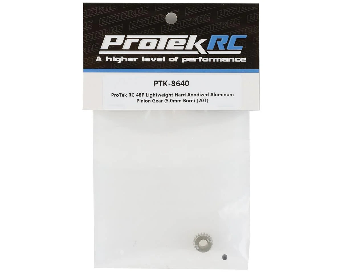 ProTek RC 48P Lightweight Hard Anodized Aluminum Pinion Gear (5.0mm Bore) (20T)