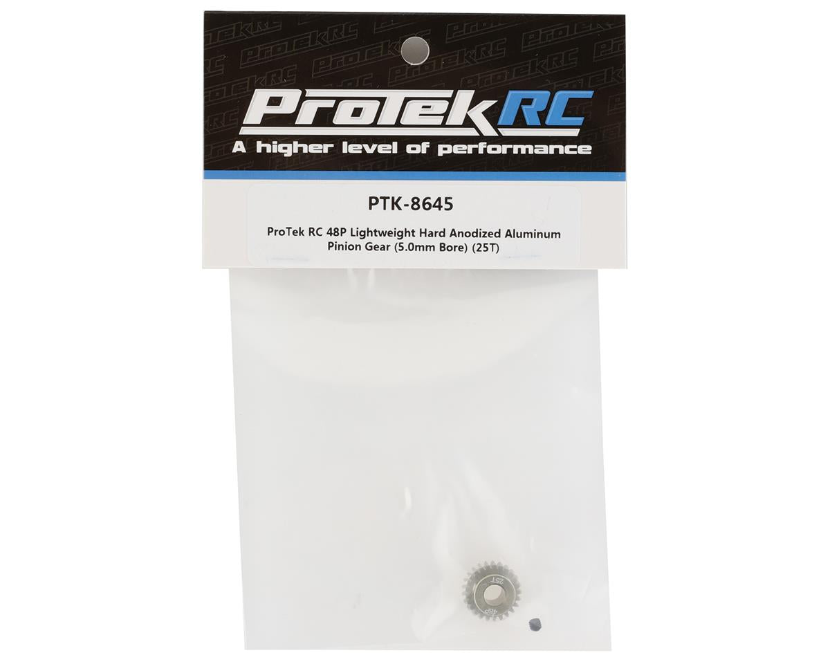 ProTek RC 48P Lightweight Hard Anodized Aluminum Pinion Gear (5.0mm Bore) (25T)