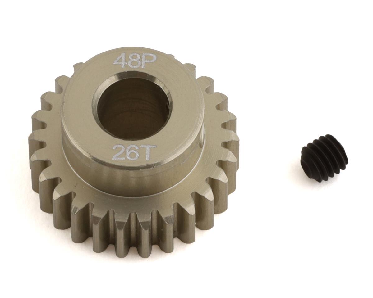 ProTek RC 48P Lightweight Hard Anodized Aluminum Pinion Gear (5.0mm Bore) (26T)