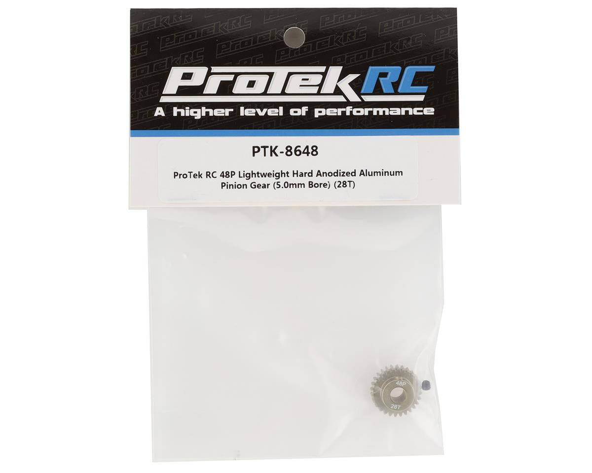 ProTek RC 48P Lightweight Hard Anodized Aluminum Pinion Gear (5.0mm Bore) (28T)