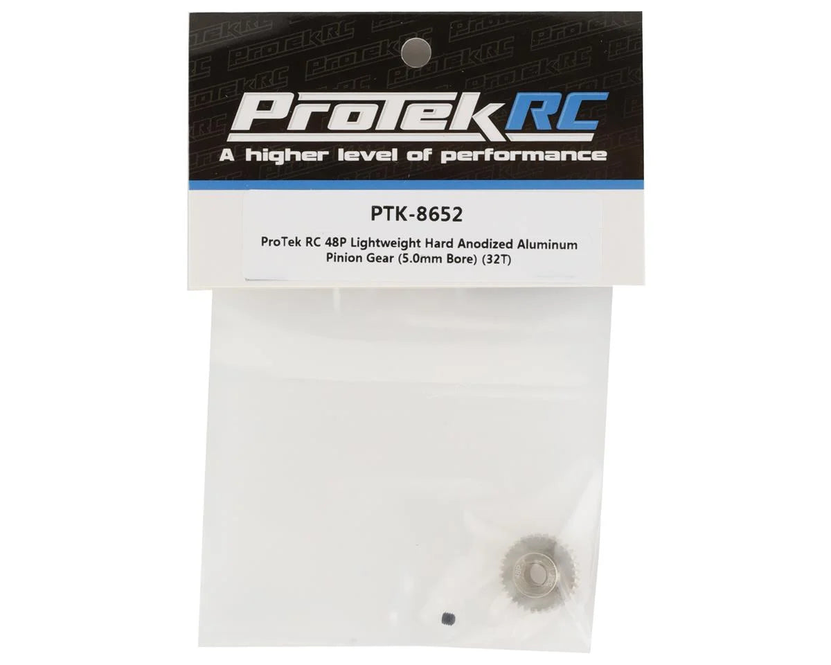 ProTek RC 48P Lightweight Hard Anodized Aluminum Pinion Gear (5.0mm Bore) (32T)