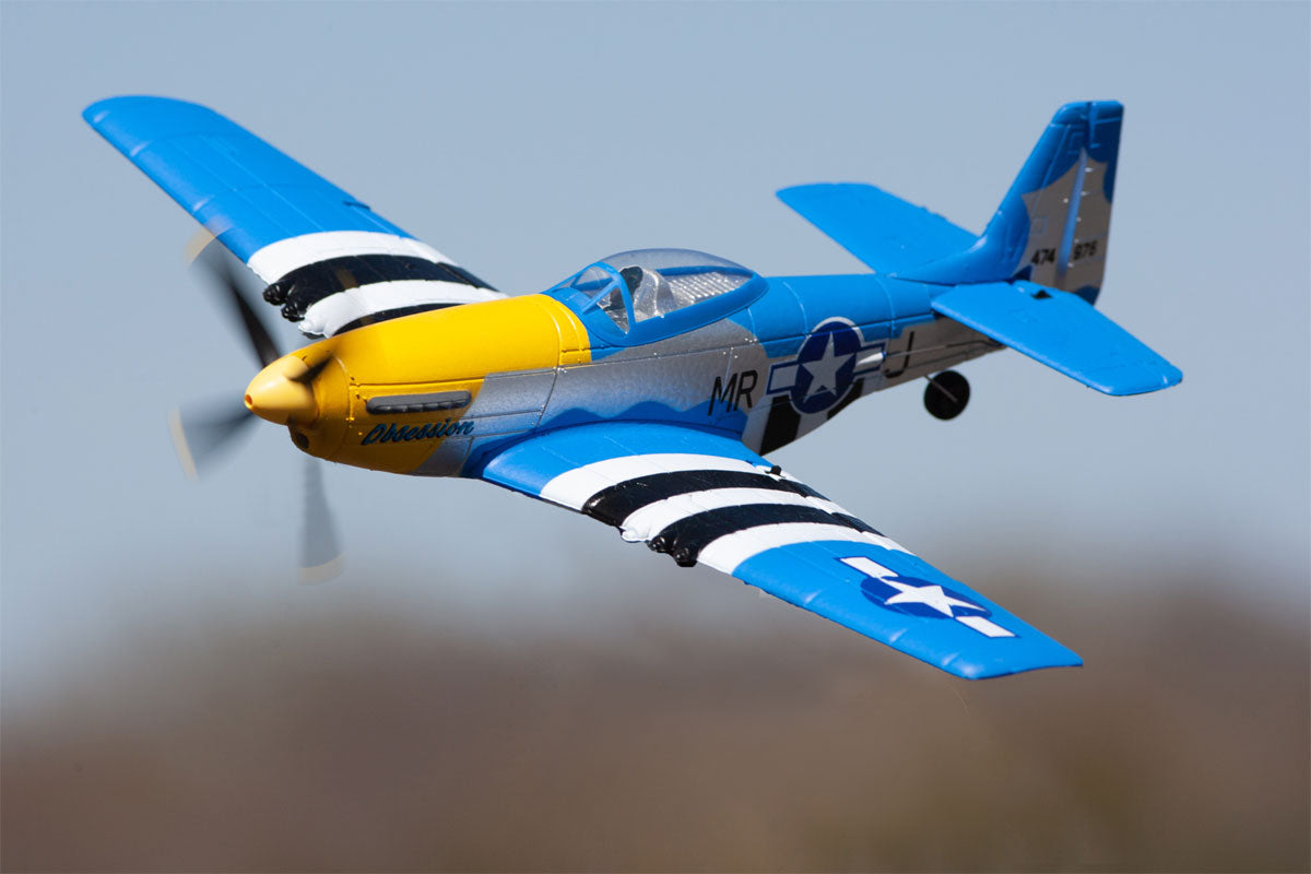 RAGE P-51D Mustang Obsession Micro Warbirds RTF Electric Airplane (400mm)