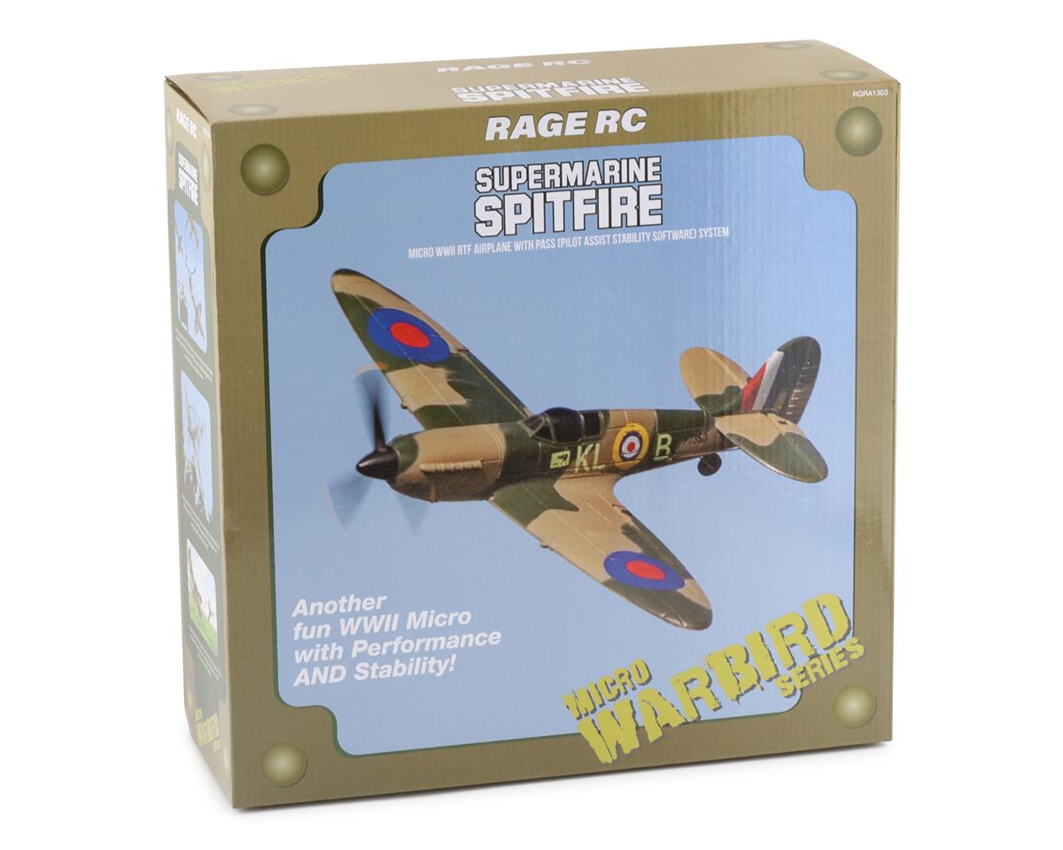 RAGE Supermarine Spitfire Micro Warbirds RTF Electric Airplane (400mm)