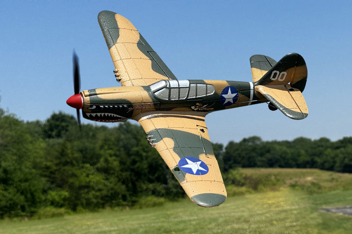 RAGE Curtiss P-40 Warhawk Micro Warbirds RTF Electric Airplane (400mm)