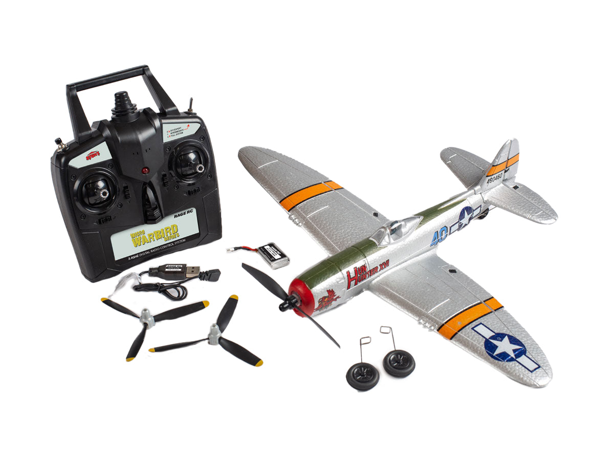 RAGE P-47 Thunderbolt Micro Warbird RTF Electric Airplane (400mm)