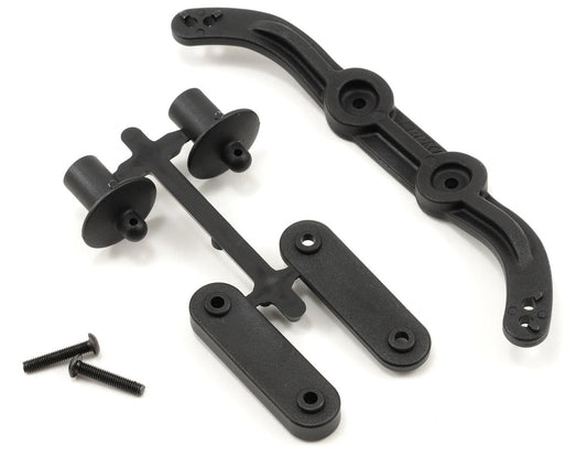 RPM Traxxas Adjustable Body Mount Set (Slash 4x4)(Stampede 4X4) (Black)