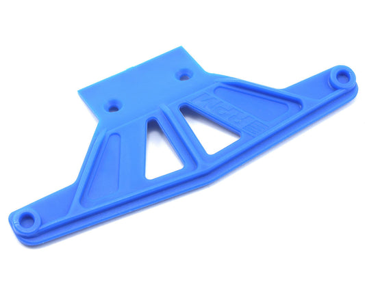 RPM Traxxas Wide Front Bumper, for Rustler/Stampede/ Nitro Sport/Bandit, Blue