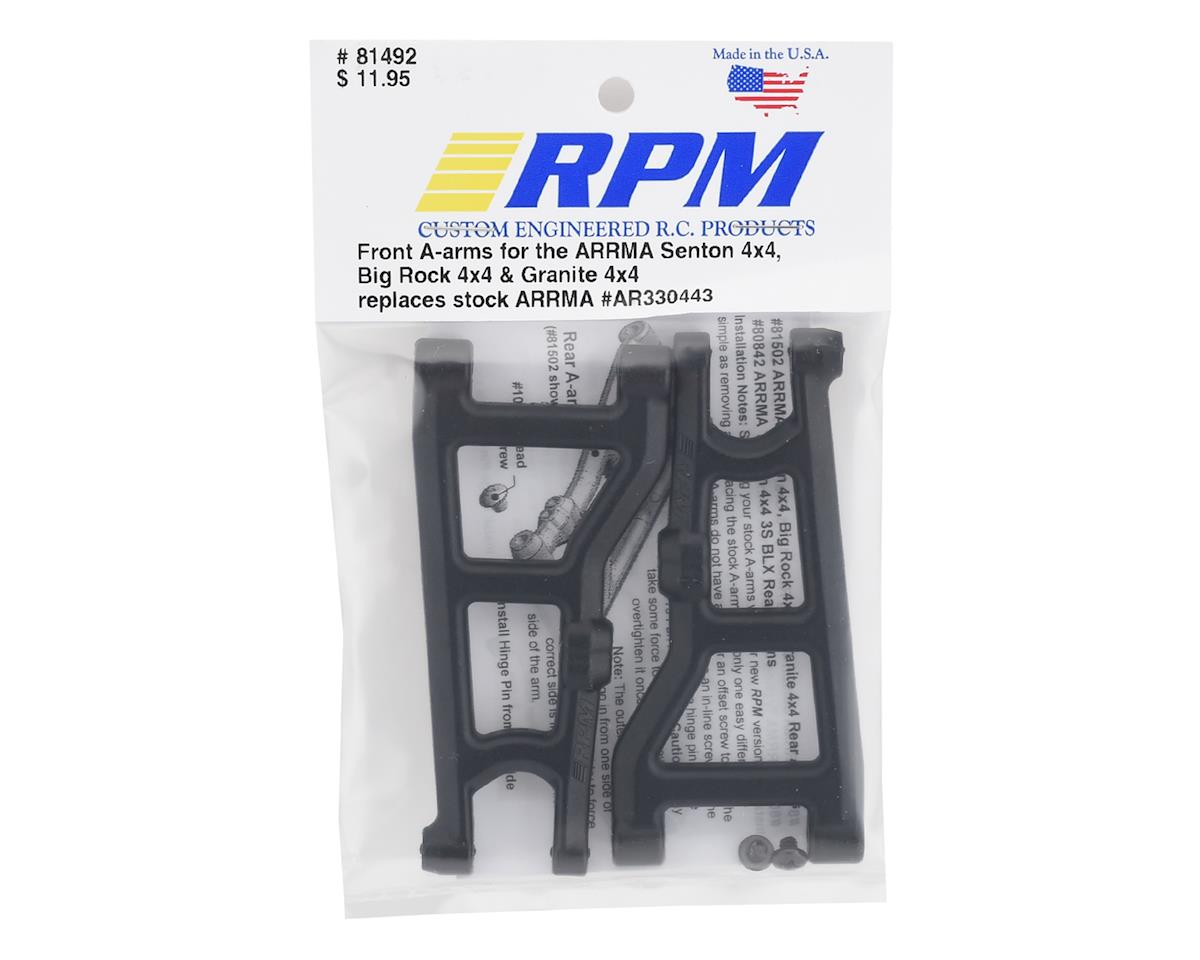 RPM Arrma Typhon 4x4 3S BLX Front Suspension Arm Set (Black)