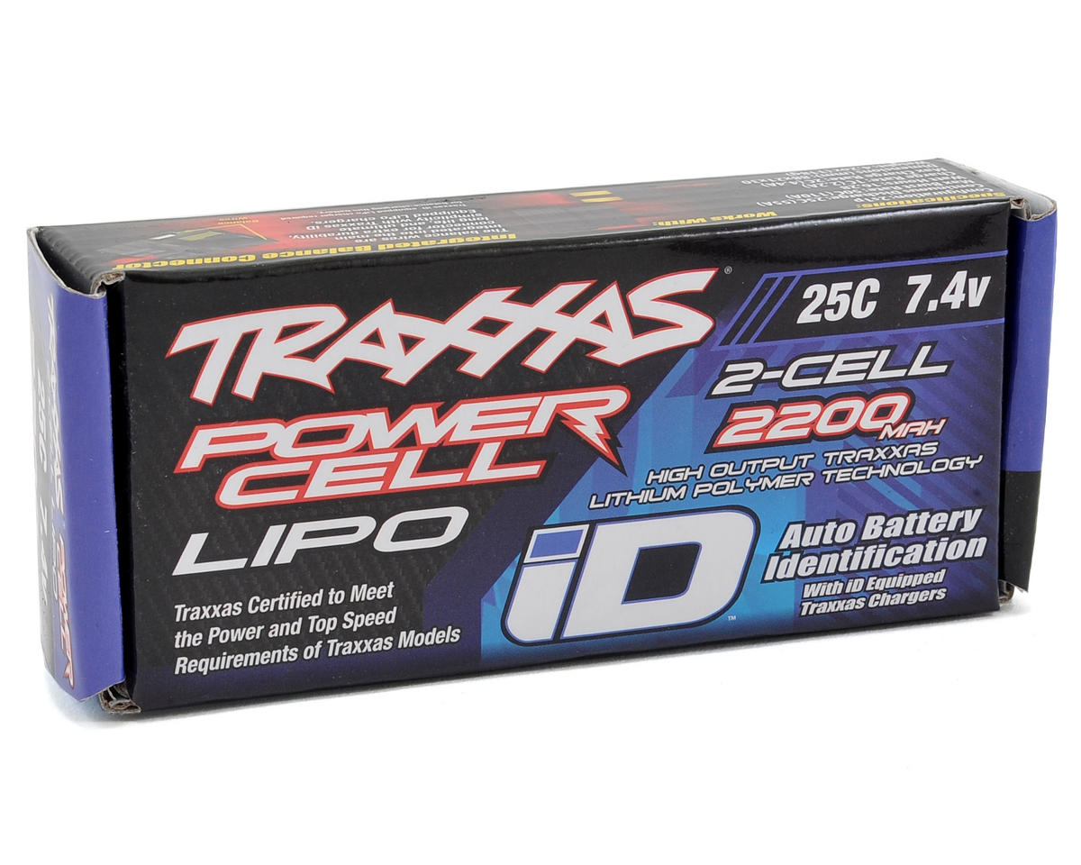 Traxxas 2S "Power Cell" 25C LiPo Battery w/iD Traxxas Connector (7.4V/2200mAh)