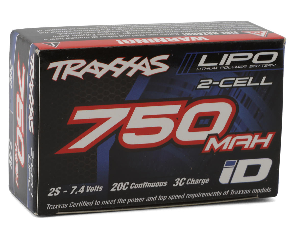 Traxxas 2S "Power Cell" 20C Lipo Battery w/iD Connector (7.4V/750mAh)