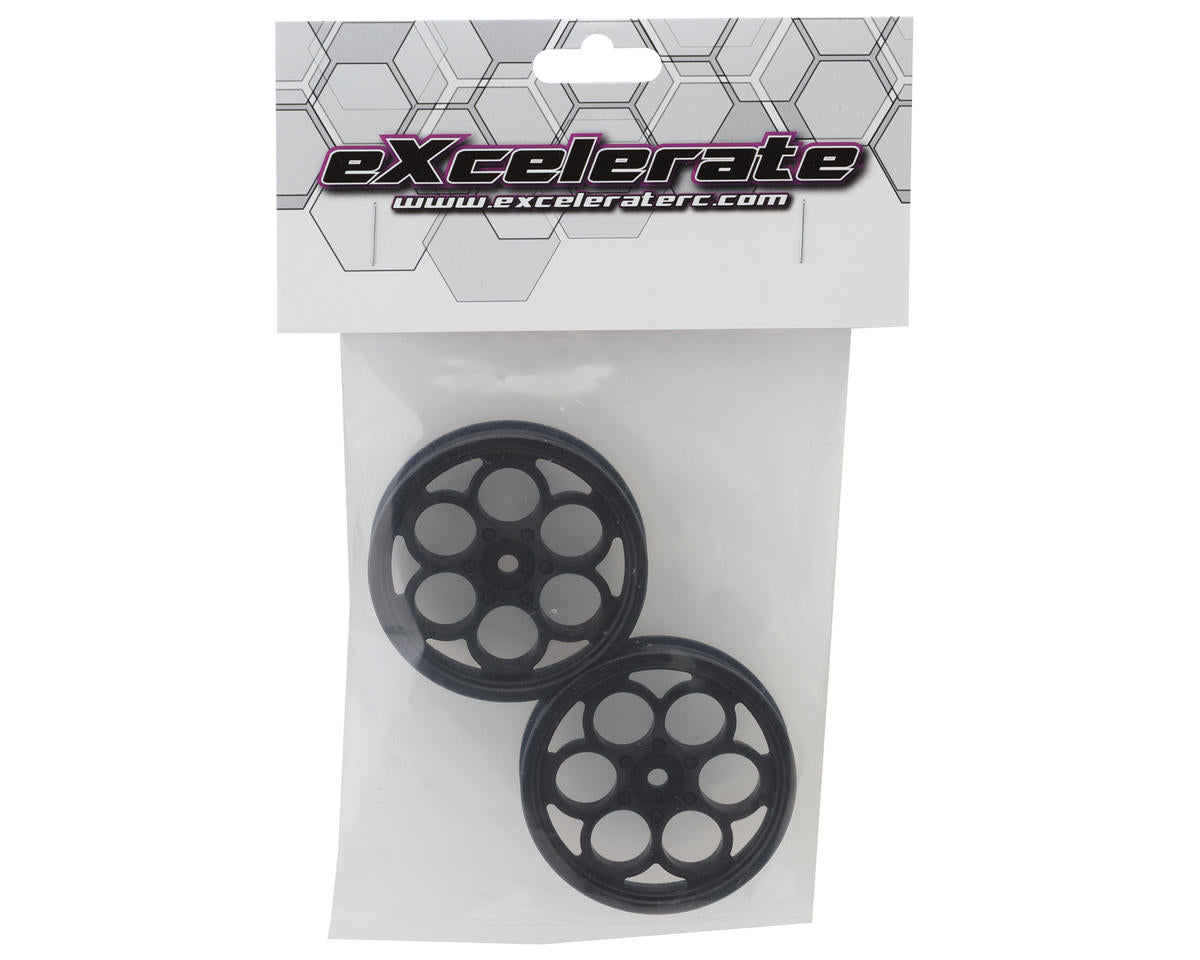 eXcelerate Looper Drag Racing Front Wheels (Black) (2) w/12mm Hex